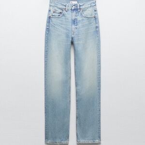 ZARA TFR HIGH WAIST STRAIGHT JEANS 4365/040 US6